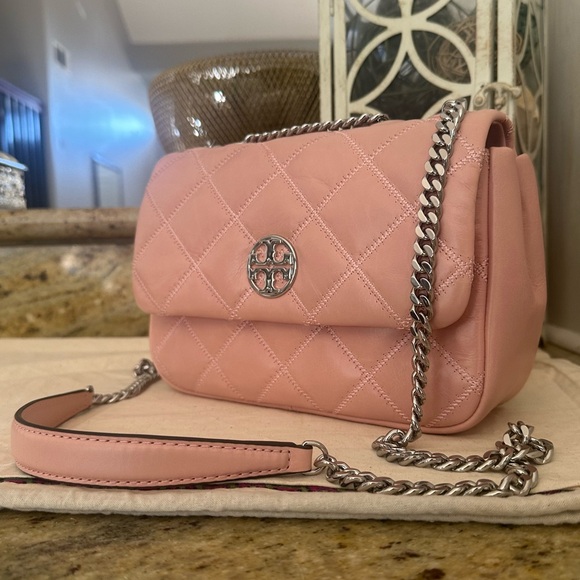 New Tory Burch Willa shoulder bag pink - Picture 11 of 12